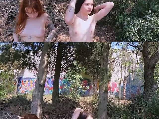 Three Girls Risky Public Masturbation In Forest - Cheri,