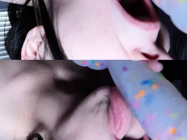 Real amateur teen plays with toys as she masturbates