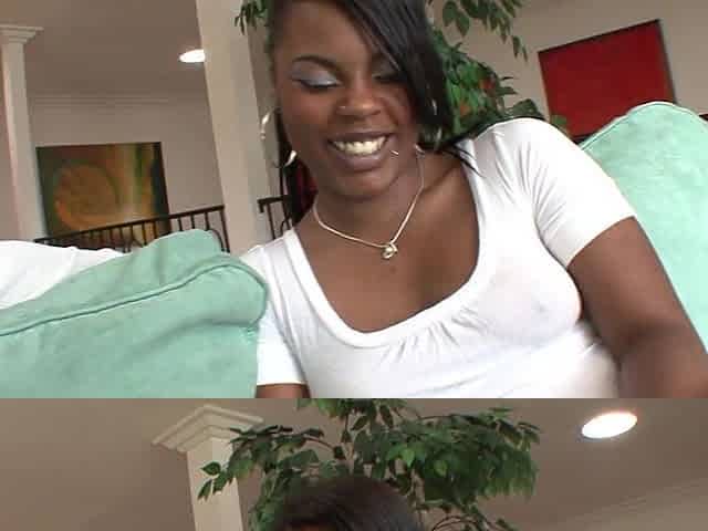 Ebony pair screws, licks, blows, rides, this guy cums on her sexy booty. Romantic.