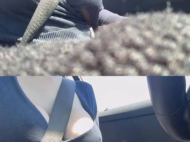 Italian Big Tits Artemisia Love Sexy Car Ride in Los Angeles Showing Hard Nipples and Juicy Boobs