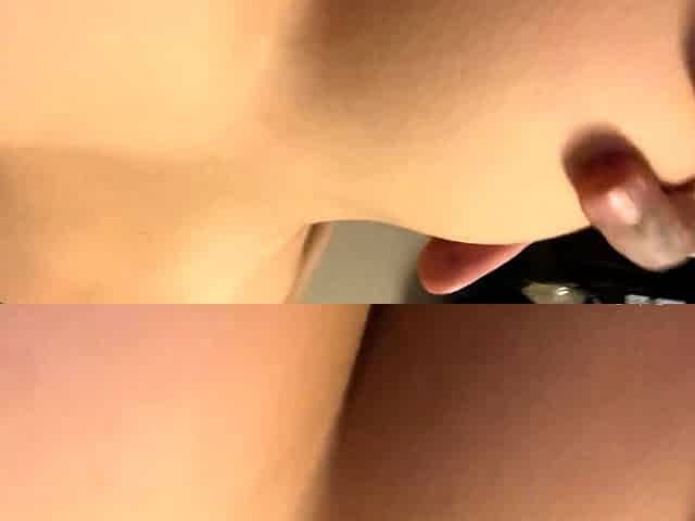 Spreading amateur ass wide POV