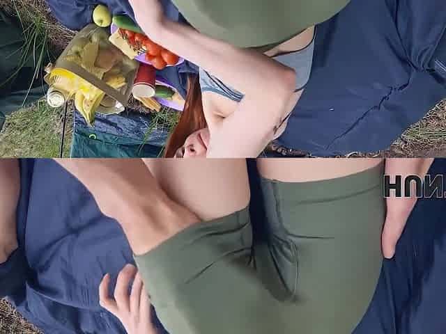Horny Guy Found Redhead Slut In The Forest And Fucked Her Roughly 17 Min