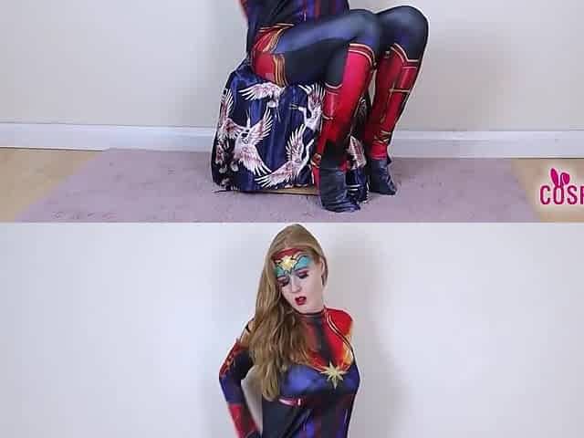 Aurora Phoenix And Captain Marvel - Gorgeous Stuns In A Sexy Costume