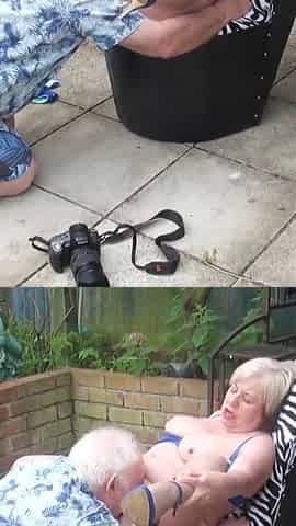 The photoshoot outdoors