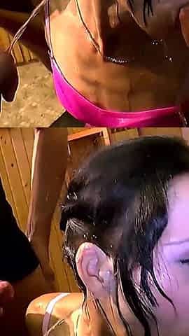 Three Tattooed Asian Lesbian Sluts Trib Their Wet Pussies and Ram Dildos Deep!