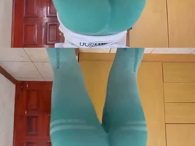Large booty beauty dances for me in advance of I put my jock in her
