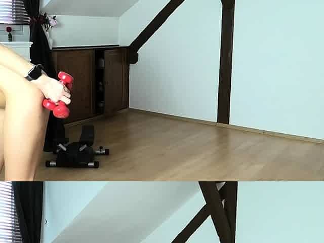 European blonde solo masturbating