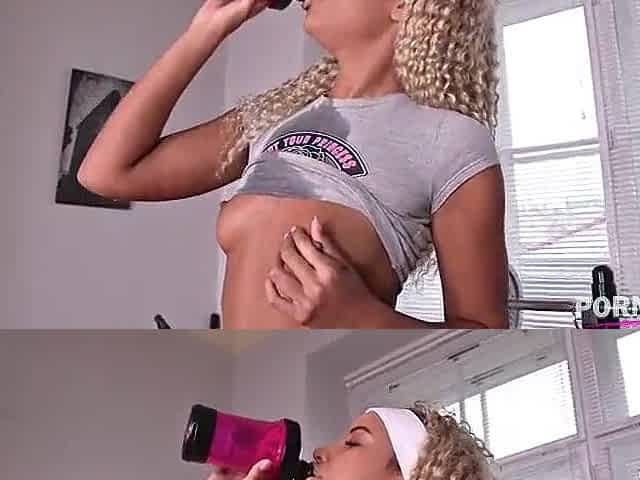 Sexy black teen gets BONED at gym [Full Episode]