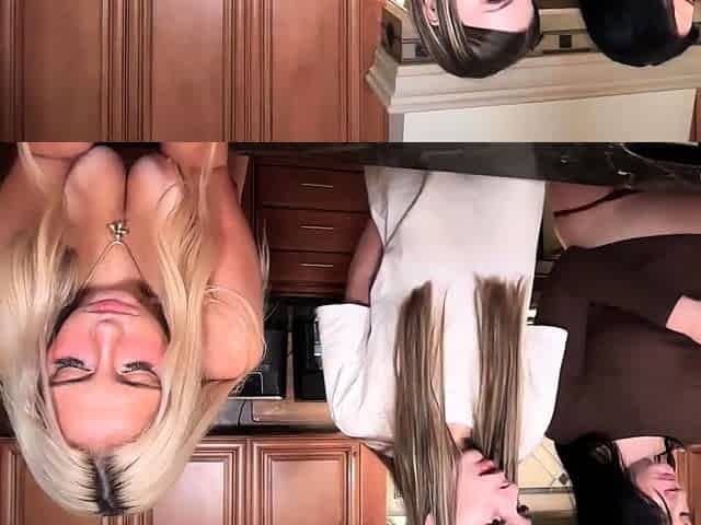 Hot blonde teen exploring her lesbian curiosities