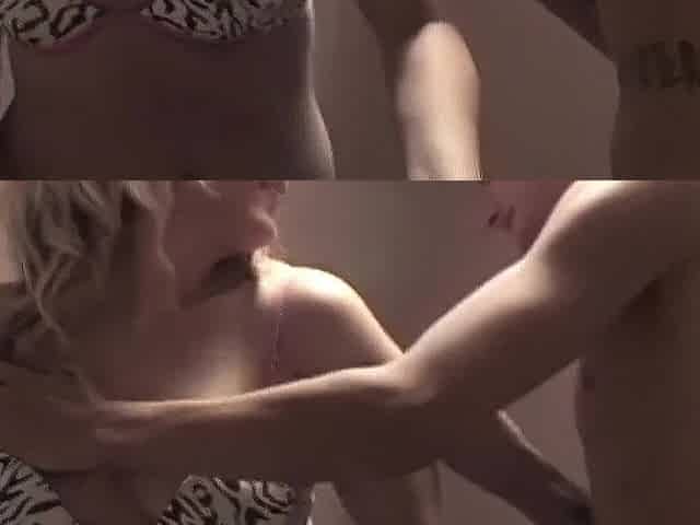 Mon Bon is a slutty blond who gets banged in the bedroom