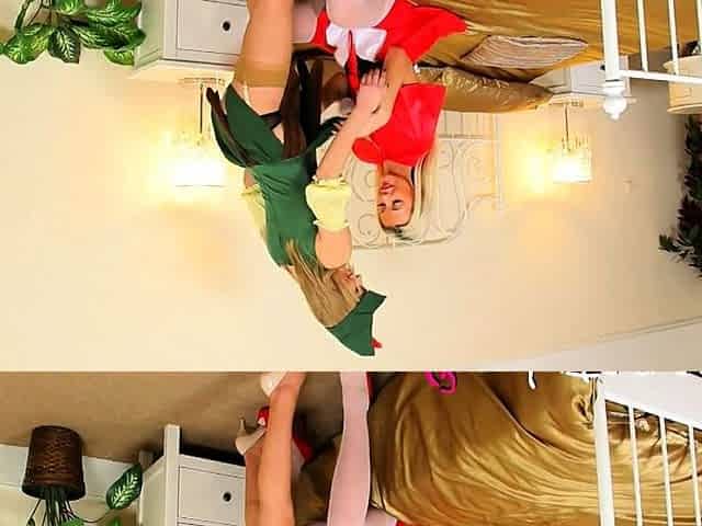 Posh blond has fetish for shiny stockings and high heels