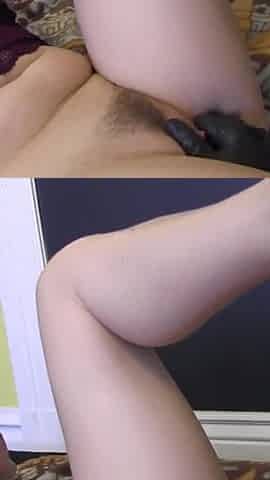 Blonde with big boobs and brunette fuck each other with strapon