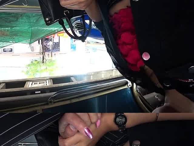 Cute Thai teen Tuk Tuk ride and sex