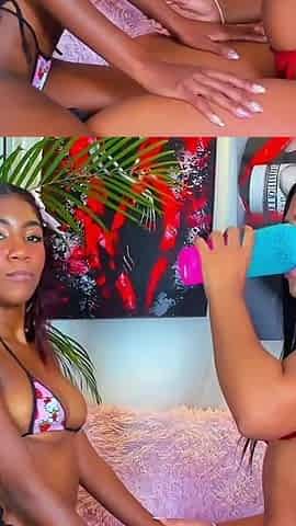 Licking My Stepmom's Pussy While My Stepsister Records Us - Lesbian Taboo