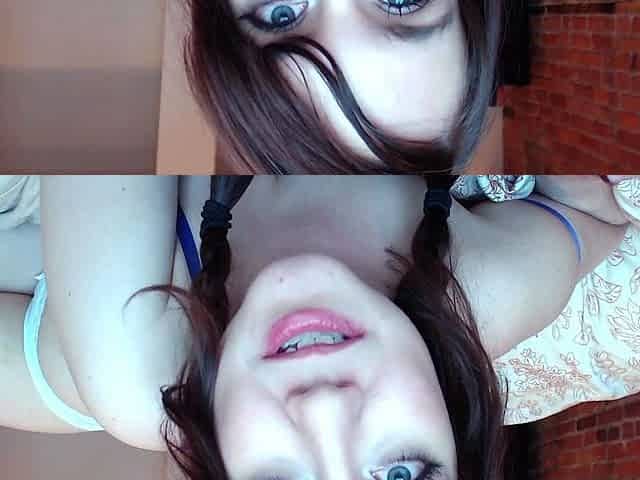 Hot brunette from squirt masturbating on webcam