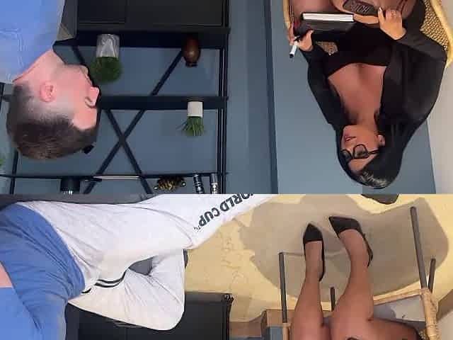 Spanish teacher teaches her student throughout practice exercises