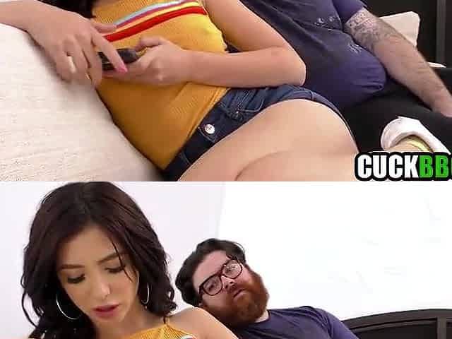 Cuckold Made To See His Crush Booty Drilled By Ebony Bull