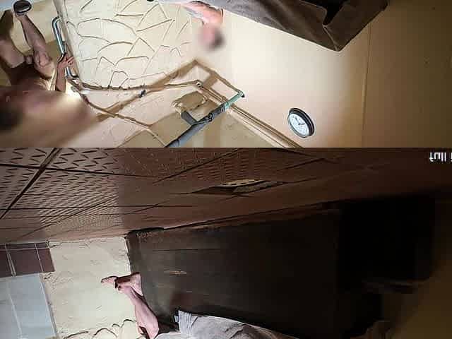 Bare Sauna Pleasure With My Ally Hawt redhead gal with her constricted anal vs my large 9inch shlong