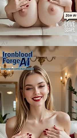 Every single day AI Girlfriend from Lovescape: Large Titty Golden-haired Baddie