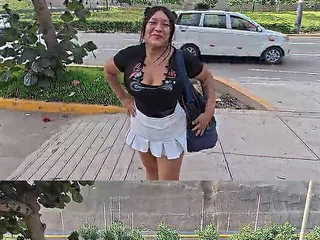 I offered cash to a cutie who was exercising in the street