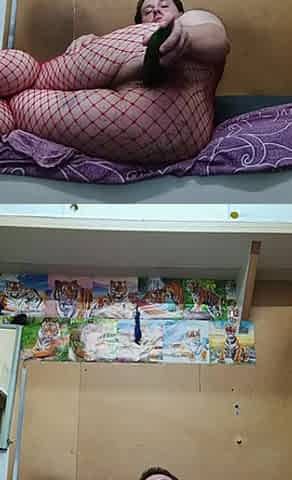 Doggy-style screw of a massive agreeable butt of a Russian homo! A massive vibrator stretches his anal!