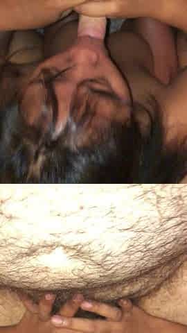Asian Big Tits Girl Giving Nice Blowjob