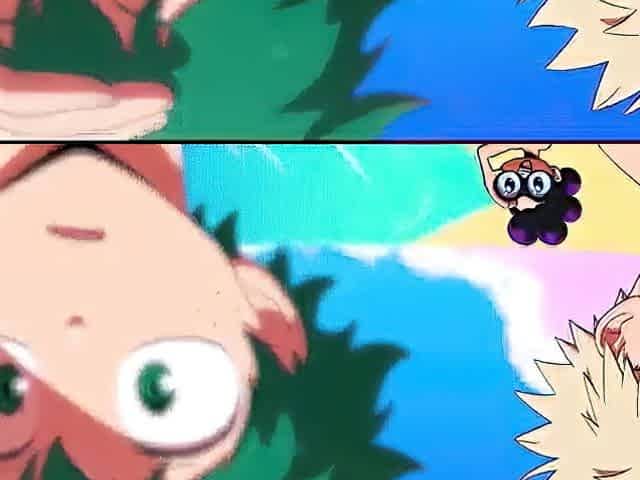 My anime academia summer school animation