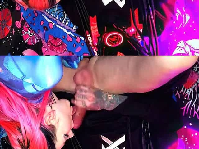 Metroid vs. Cyberpunk Cosplay Deepthroat Throatpie FBUTT SLAMING!!!