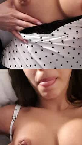 Awesome Teen With Big Boobs Dildo Masturbation