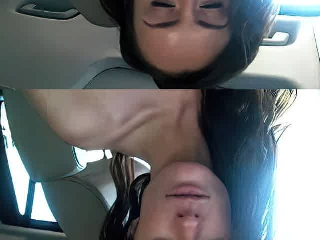 Amateur young brunette enjoys dildo on solo masturbation
