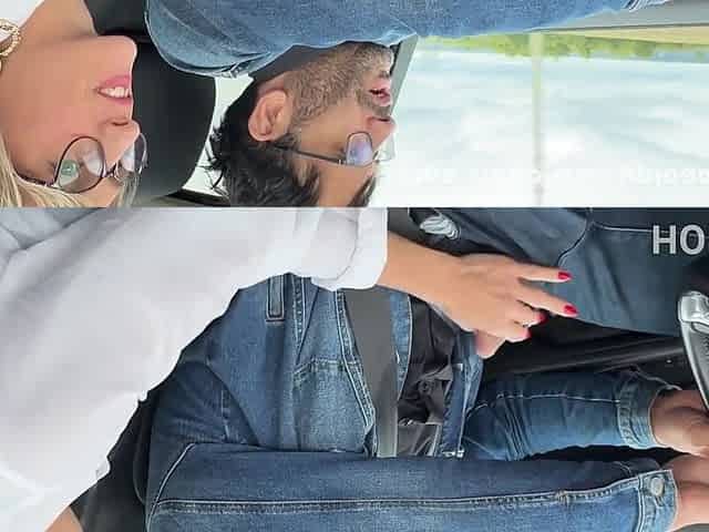 Busty Blonde Milf Didine Fucked In The Car By Her Driver With Emmanuel Torquemada