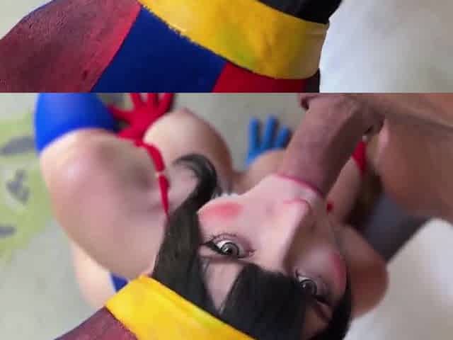 Sweetie fox Pomni gets drilled hard