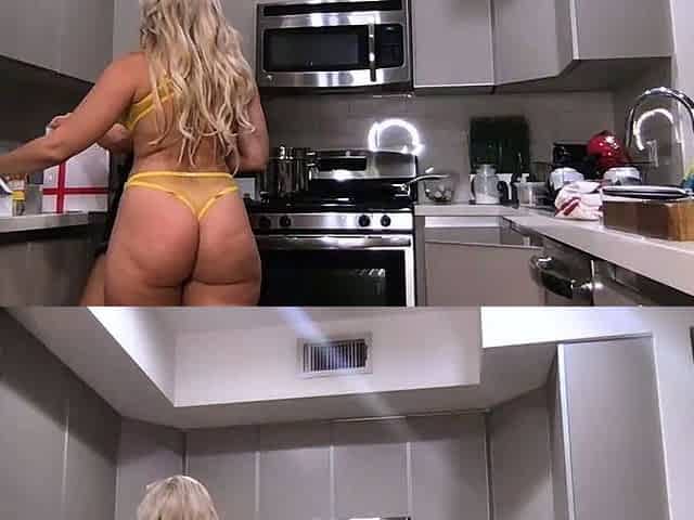 Webcam Busty Blonde Babe Dildo Fuck