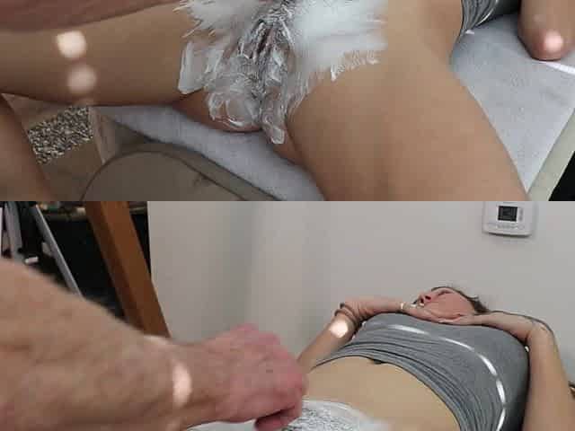 BTS - Old guy shaves and then screws beauty angle 1