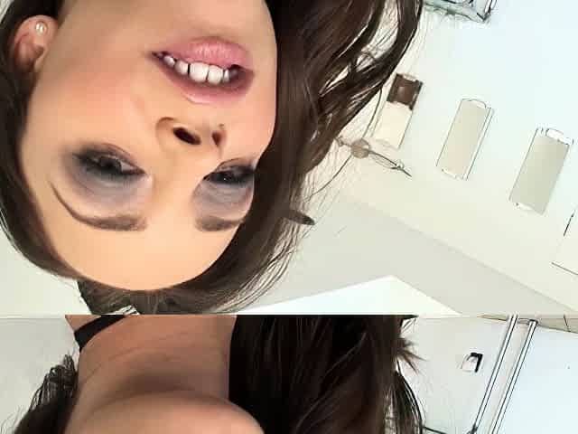 Brunette round ass babe loves it hard and wild