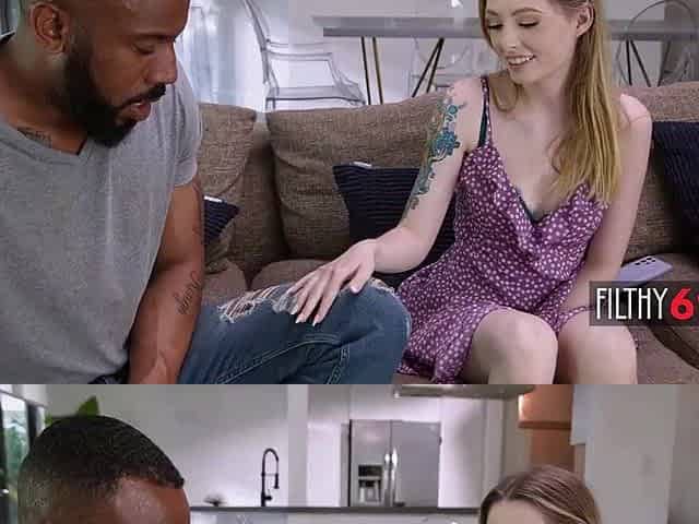 Slender playgirl rides on stepdad's massive ebony rod - Ailee Anne
