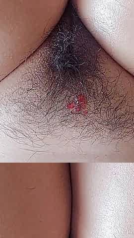 POV: I Give Her an Orgasm with My Fingers on Her Hairy Pussy While She Relaxes