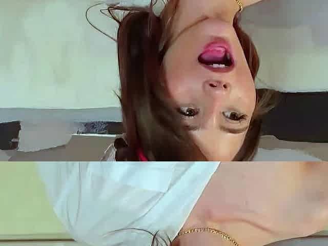Solo brunett masturbation with toy