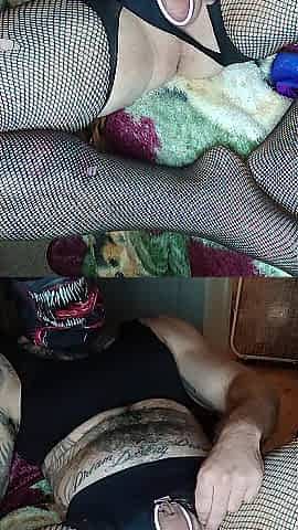 Sissy cums in fufu movie scene chastity