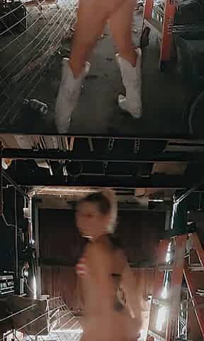 Pissing in the garage