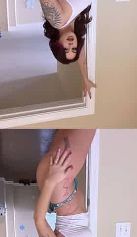 Cute amateur brunette naughty in solo jerking show on camera