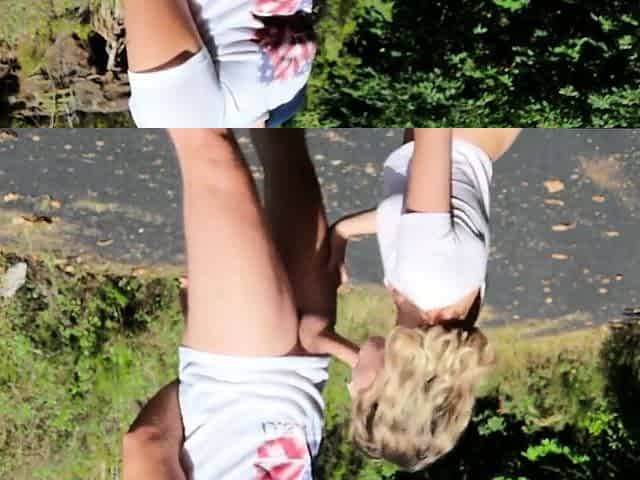 Blonde Amateur Blowjob in Public