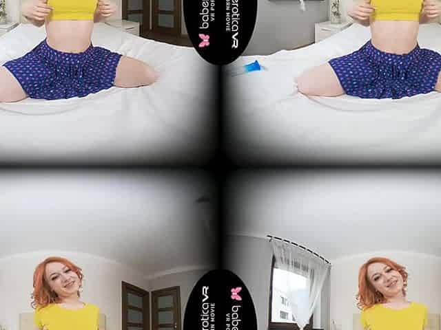 Of fuck, Young Russian redhead Sheryl plays with her glass dildo - BaberoticaVR