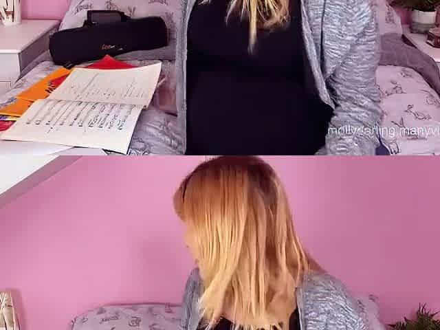 Pregnant Masturbation - Molly Darling And Belly Button