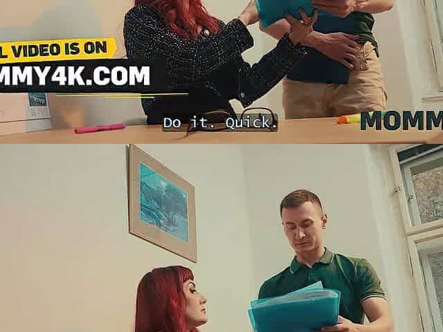 MOMMY4K. Quick sex in the classroom
