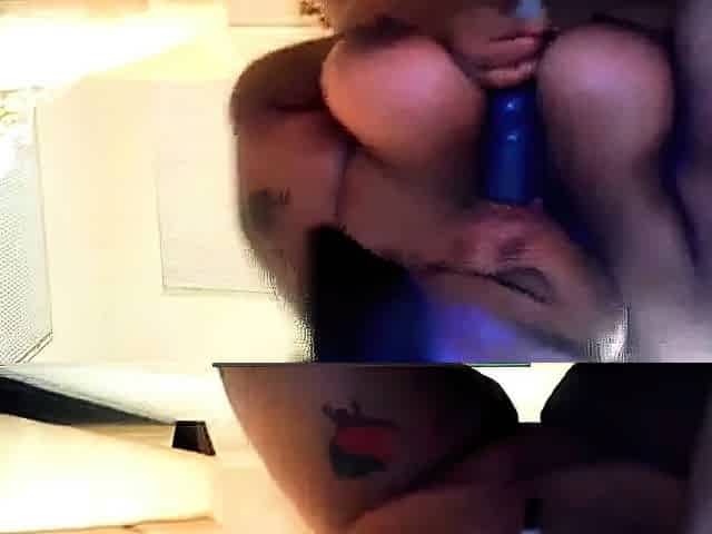 Black BBW Tests Her New Sex Toy on Webcam