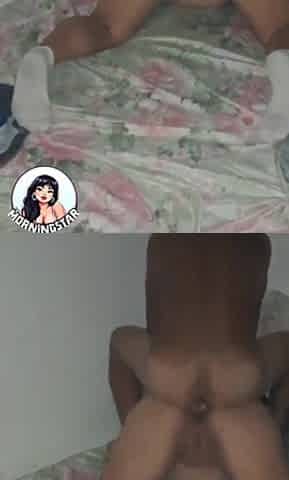 Grabbing the cuckold's wife and riding her until this babe supplicates him to stop.