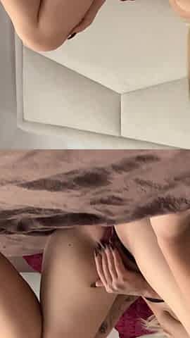 Big Ass Girl Finger Fucks Her Tight Pussy and Cums. POV