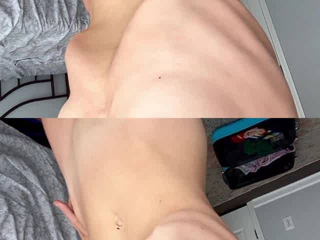 Blonde Ribs Fetish Collarbone Skinny Stomach Vacuum Bones Show