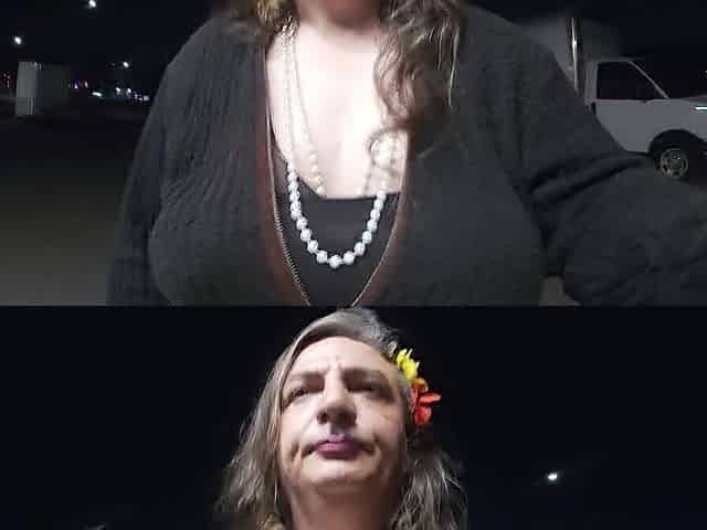 Sissy Aged TV is on an Outdoor public adventure desires to suck Truck drivers